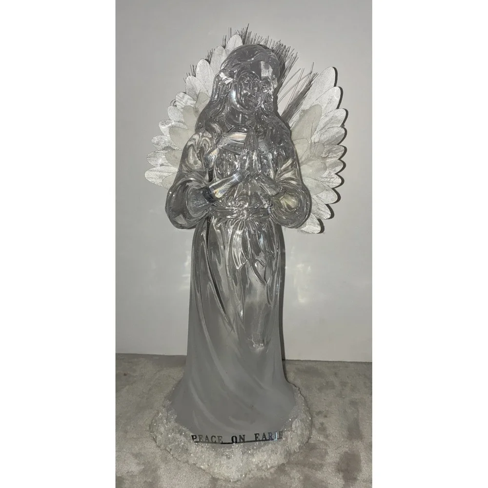 Vintage Avon Holiday Treasures Angel Glass 14